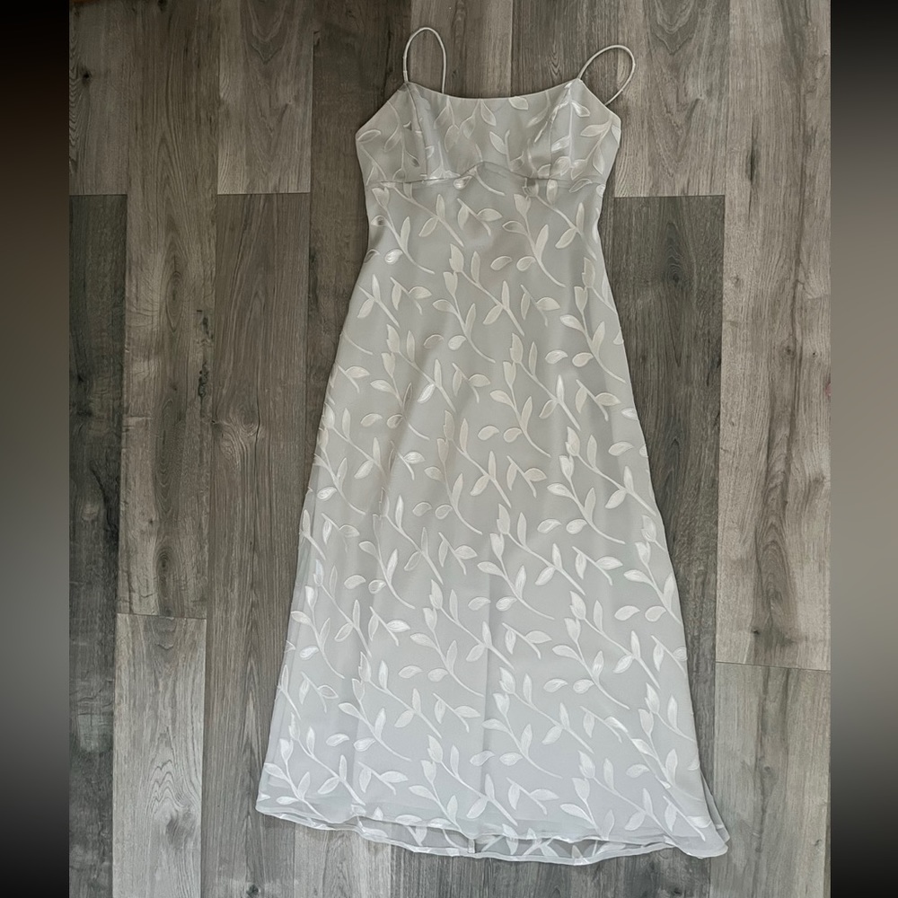 Silver green fairy dress